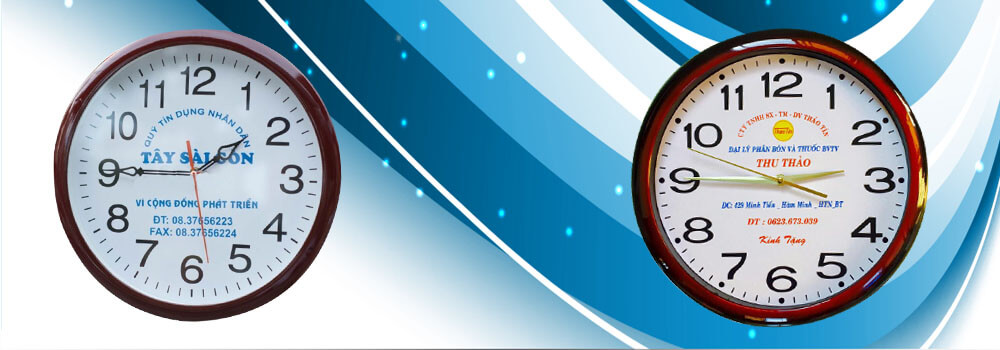 Đồng hồ treo tường quảng cáo