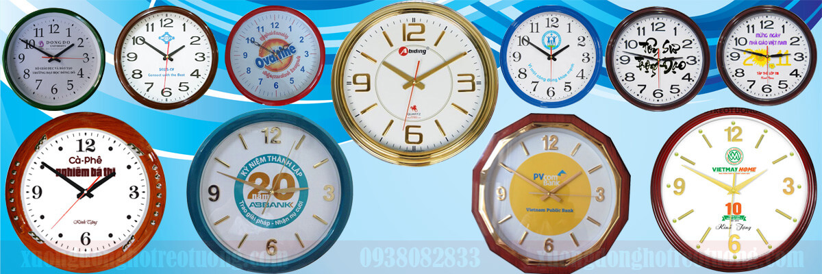 Sản xuất đồng hồ treo tường quảng cáo khung tròn