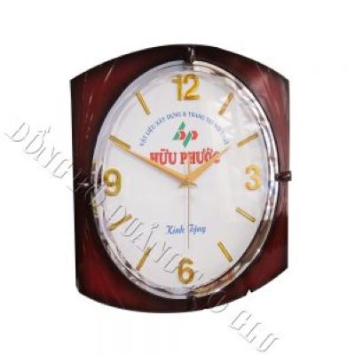 làm đồng hồ treo tường quà tặng quảng cáo hình ovan